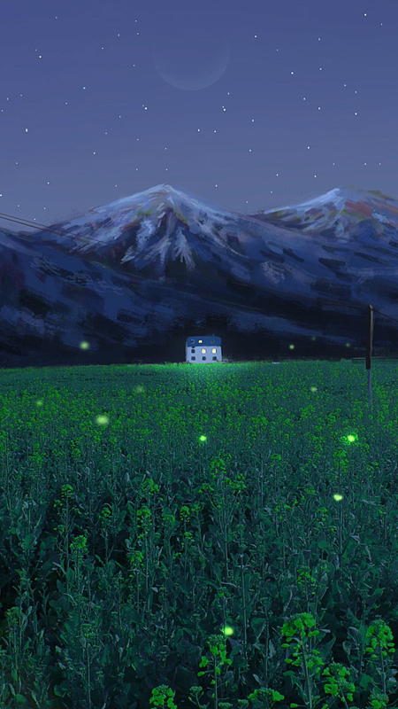 壁纸(2560x1600)png紫色天空雪山草地(1000x1500)png雪山脚下的草地