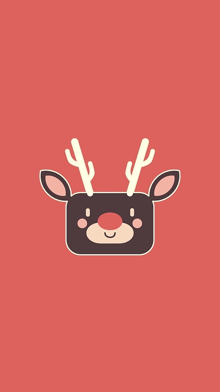 手绘卡通鹿h5背景