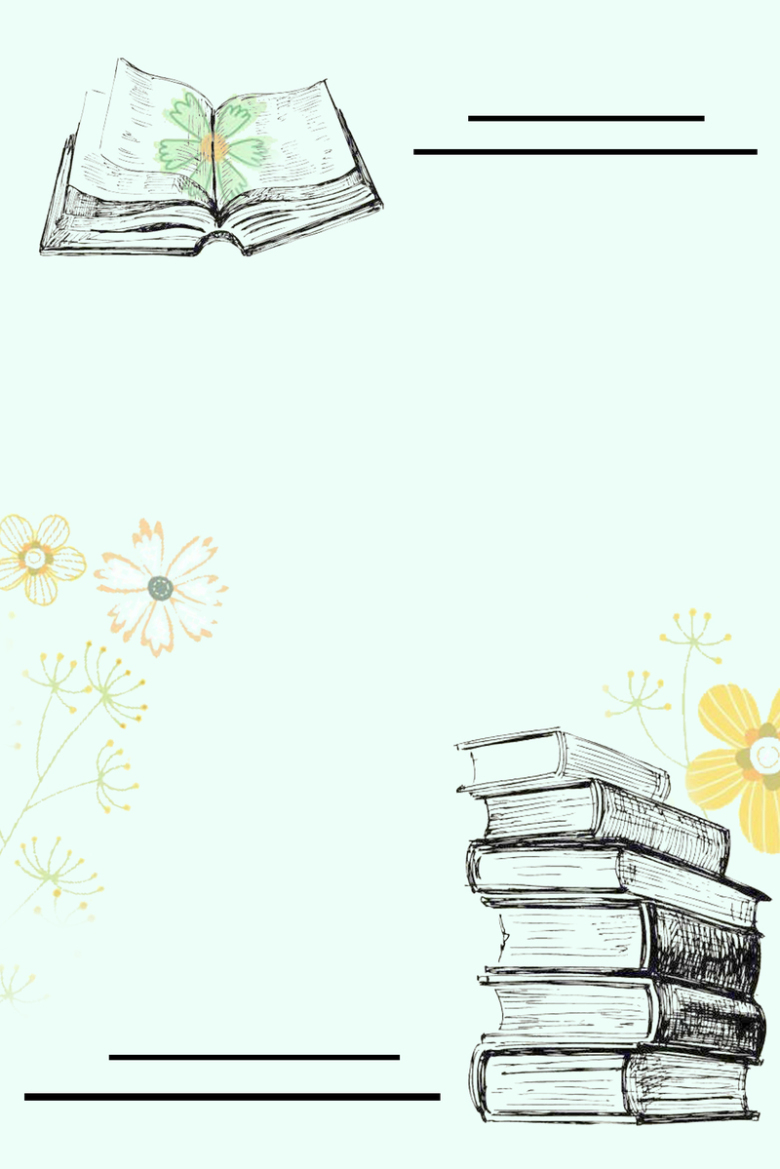 手绘书本教育教学海报psd分层背景免抠素材免费下载_觅元素51yuansu.