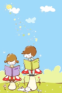 简约时尚阅读时间读书片刻海报