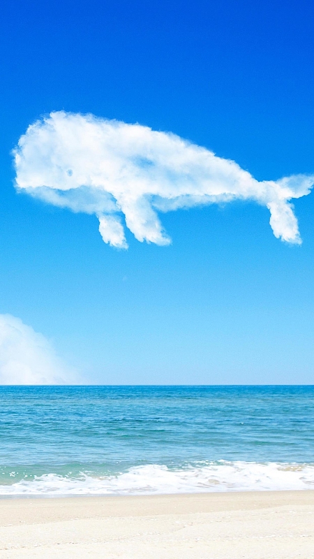 卡通天空海洋背景素材_卡通天空海洋背景图片下载_觅元素