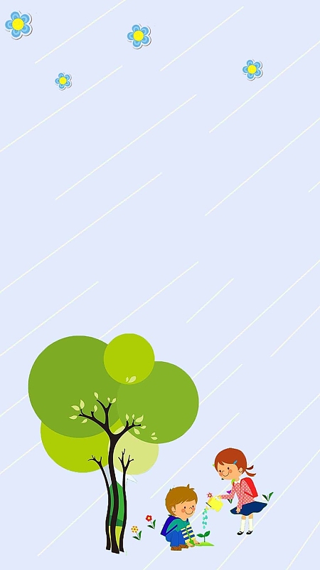 紫色公益小清新商业H5背景素材