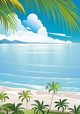 户外海洋背景模版