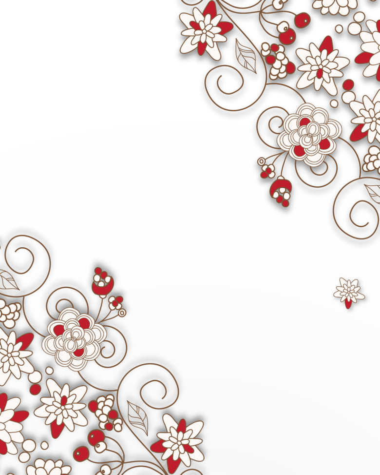 素雅花纹装饰背景矢量素材