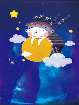 卡通睡眠背景素材