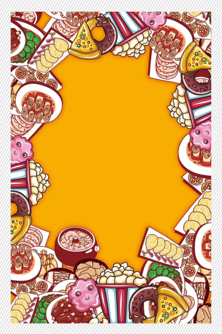 时尚美食创意宣传设计