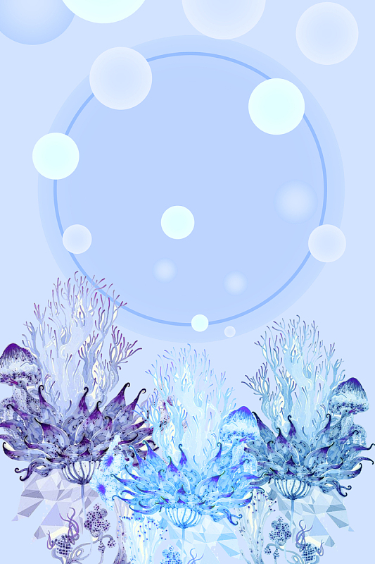 卡通手绘海洋生物