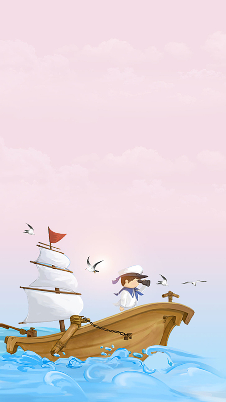 校园招聘会蓝色清新简约杨帆起航