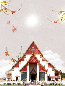 泰国旅游旅行庙背景