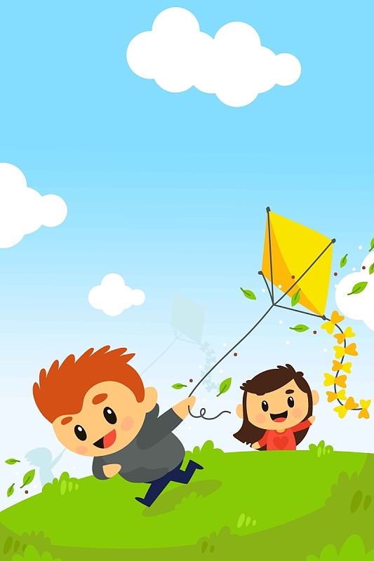 卡通人物风景背景素材_卡通人物风景背景图片下载_觅元素