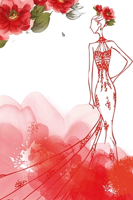 女神节妇女节海报背景模板