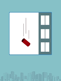 温馨提示请勿高空抛物海报背景模板