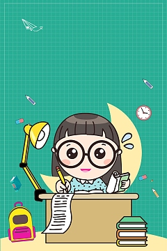 简洁高考备战补习班招生背景素材