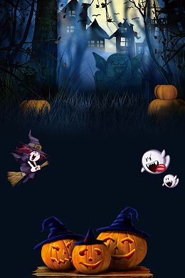 万圣节主题海报背景素材