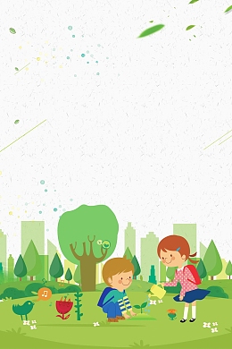 播种绿色地球环保低碳