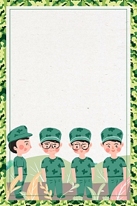 简约学校新生军训PSD素材