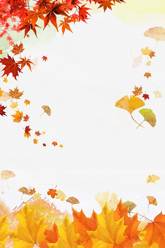 秋天枫叶上新海报