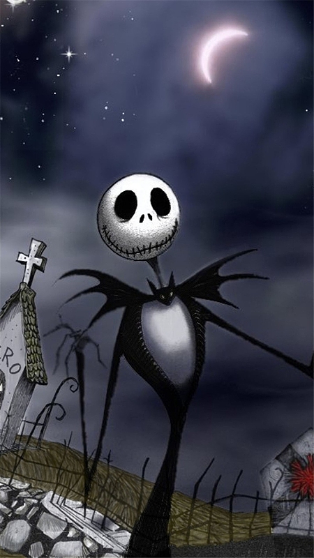 手绘卡通神秘万圣节h5背景