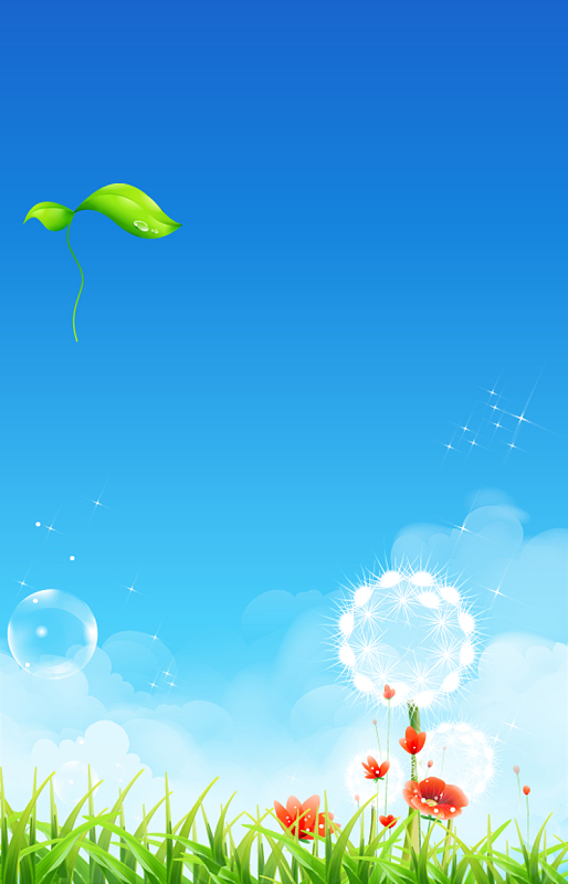 psdjpg蒲公英jpg夏日风景旅游海报banner背景psdjpg蓝色野外发电风车