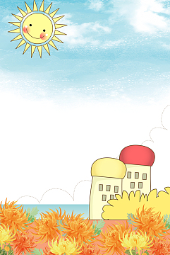 九月你好卡通秋季促销psd分层