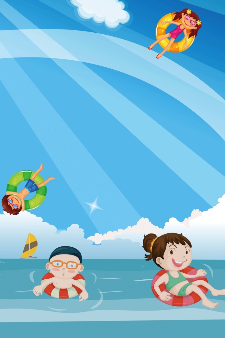 游泳培训海报背景素材