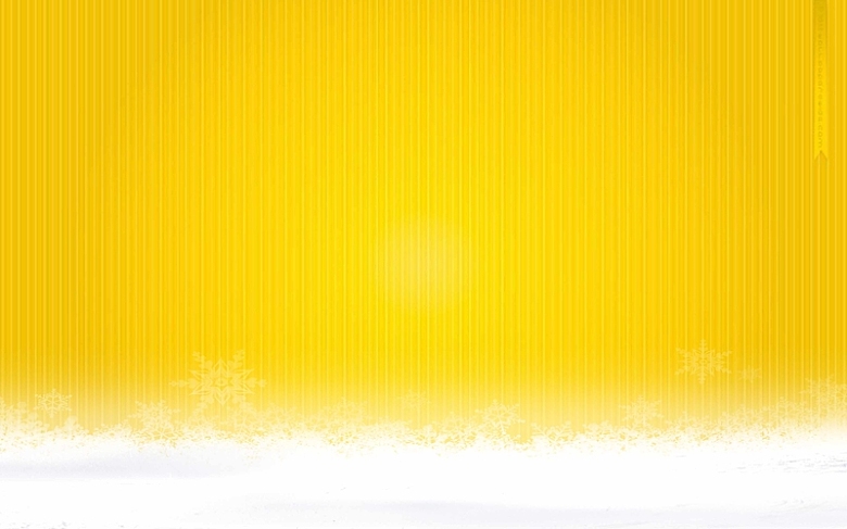 黄色质感雪景海报背景模板