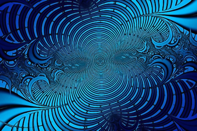 渐变蓝色对称背景