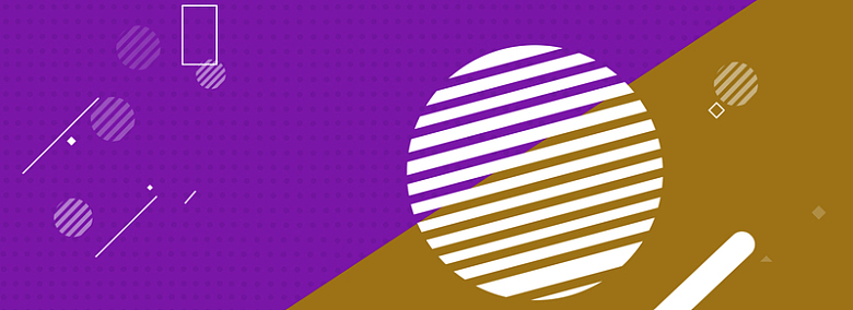 电商纹理几何紫色banner背景