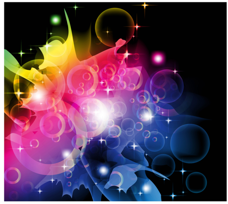 彩色气泡背景素材