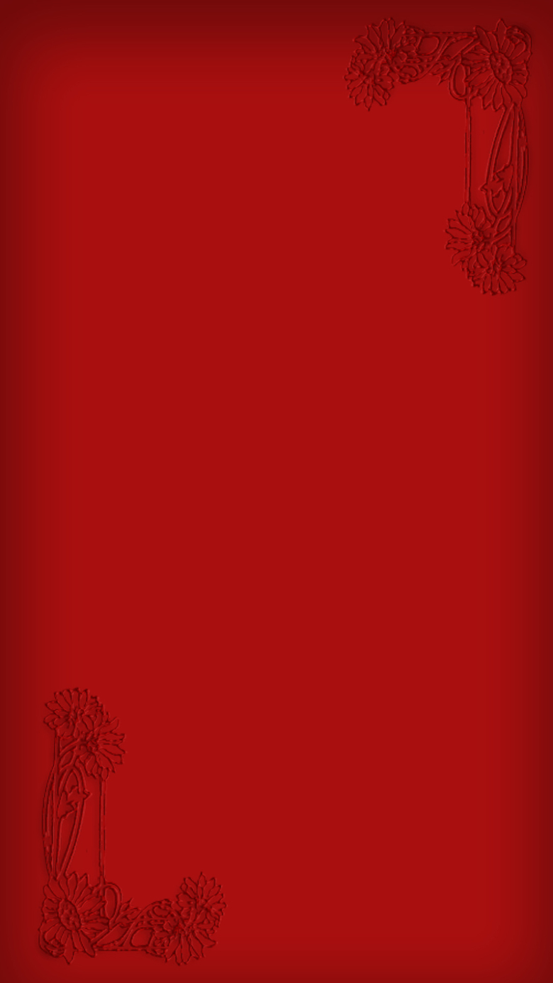 花纹花边红色h5背景