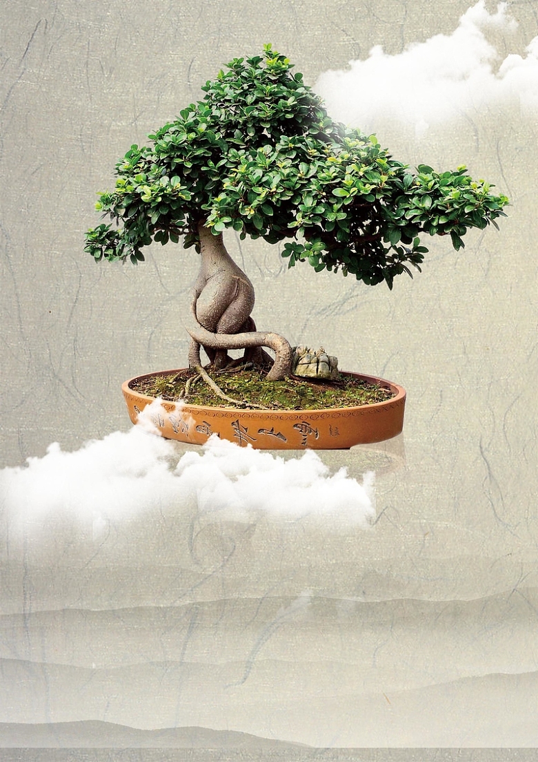 植树节中国风海报背景