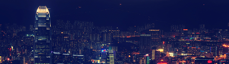 城市夜景海报背景