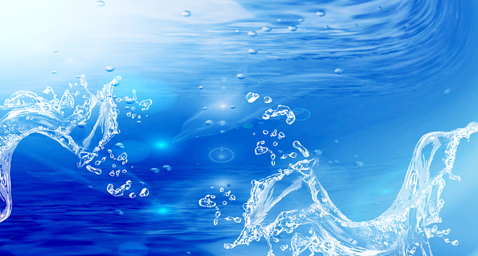 水珠夏日海报背景素材