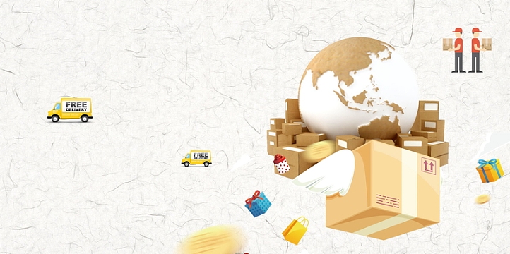 寄快递收件物流海报