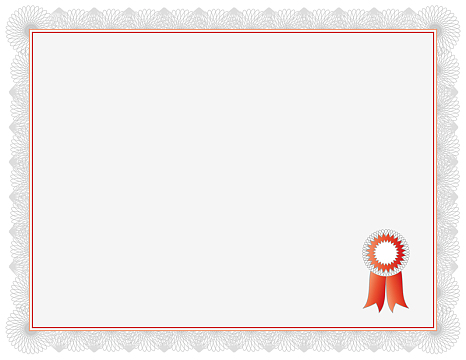 红色花纹证书背景素材