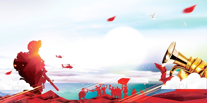 创意战友聚会背景素材