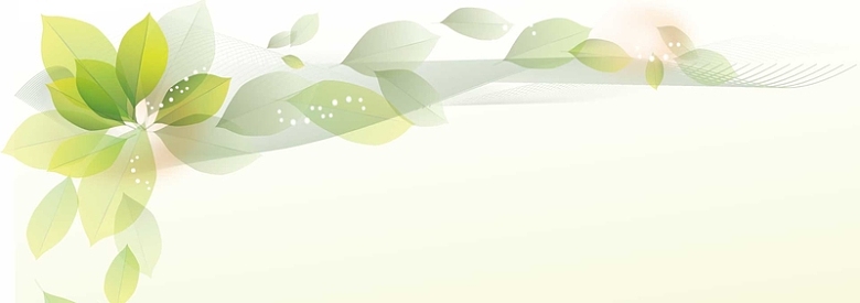 淘宝清新树叶飞舞唯美背景banner