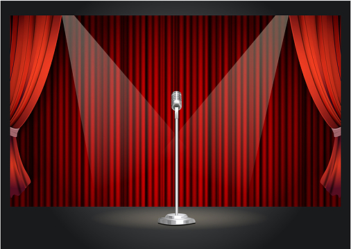 欧式演出舞台画册海报矢量背景素材