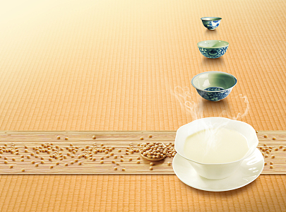 豆浆机宣传海报背景素材