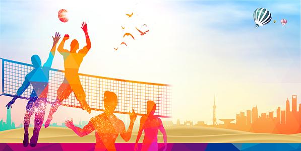 排球比赛运动海报背景