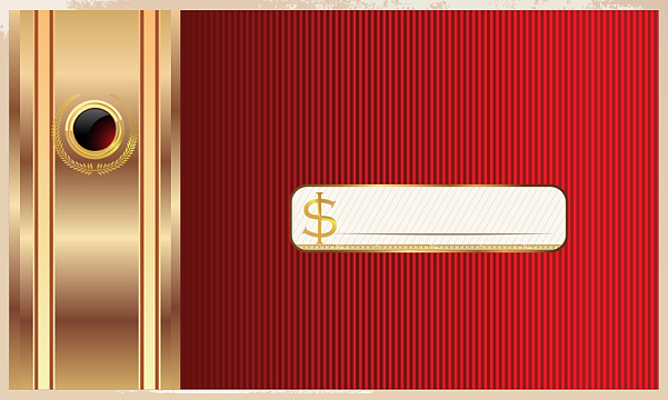 高端卡片设计金属红色条纹背景VIP
