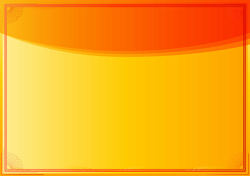 橙色渐变底纹花边证书矢量背景