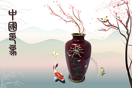 淡雅中国风背景素材