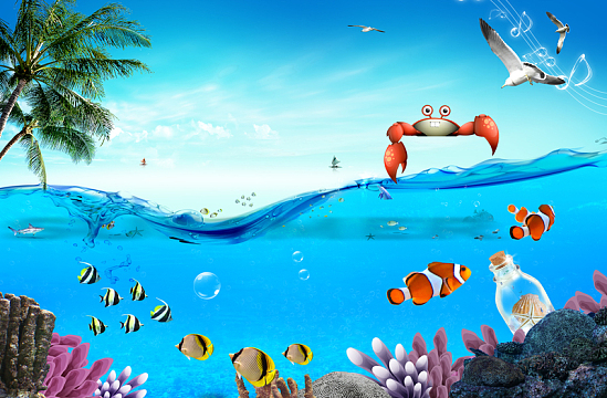 海洋生物背景