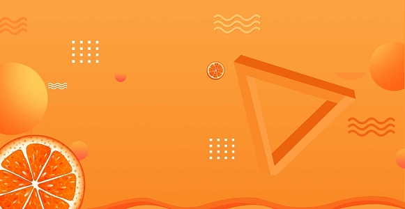 清新橙子果汁高清背景