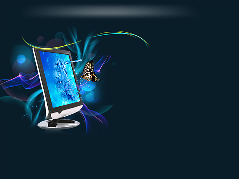 欧式深蓝科技背景素材