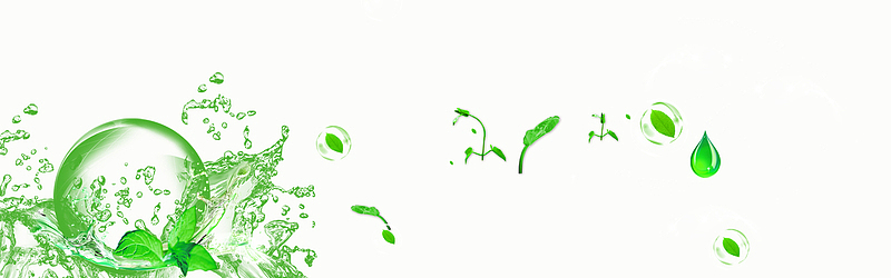 绿色泡沫海报