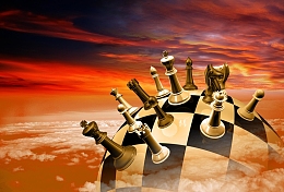 策略棋局背景