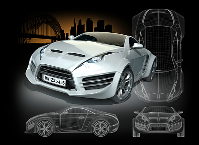 汽车设计背景素材