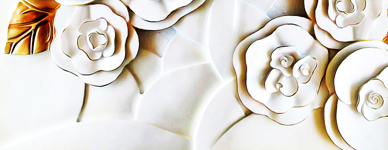 立体浮雕花朵背景